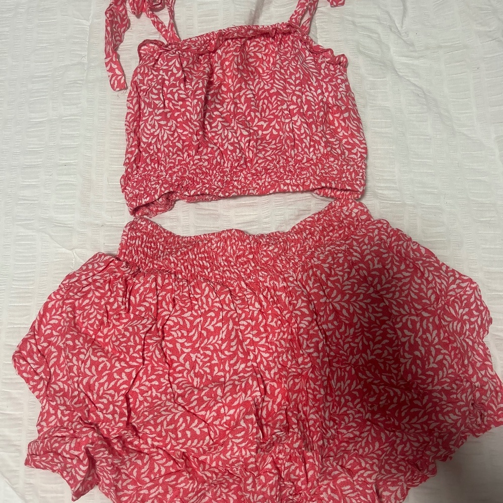 PREPPY PINK SKIRT TANK SET